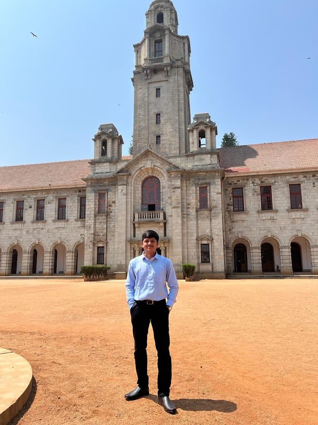 My Photo with IISc Main Building